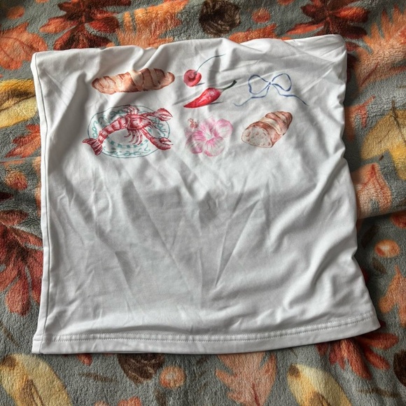 Peppermayo Tops - Peppermayo White Textured Fabric